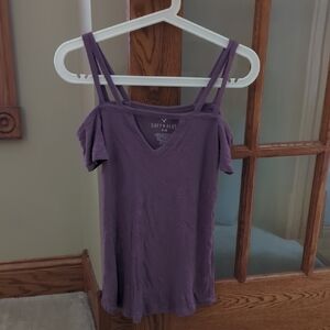 American Eagle Outfitters Purple Women's Blouse